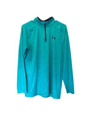 Under Armour Green Athletic Fit Quarter Zip Size Medium